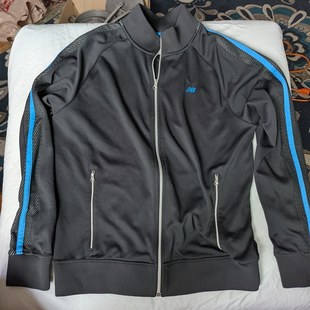 New Balance Black and Blue Men's Sweatshirt